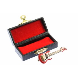 Miniblings Electric Guitar Brooch Guitaris Band Star Music Box Red