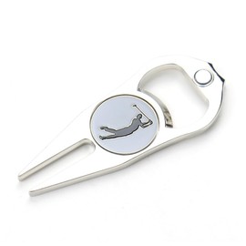 COYUN Golf Divot Tool, Golf Unisex Double Prong Divot Tool with Removable Marker, Tool for Caring for Divot Marks on the Golf Course, Golf Repair Divot Tool, Portable Golf Accessories