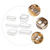 LABRIMP 6pcs Transparent Organizers for Home Storage Multi-purpose Tableware Holders