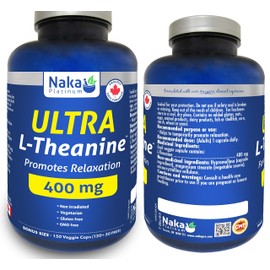 Naka Platinum Ultra L-Theanine, 400mg, Promotes Relaxation (150 vcaps)
