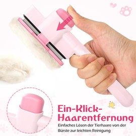 MELLIEX Fellblitz Cat Self-Cleaning Cat Brush for Massaging and Removing Knots and Hair, Fur Flash Brush for Long and Short Hair Dogs Cats and Pets