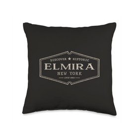 Elmira New York | Historic Elmira NY Throw Pillow