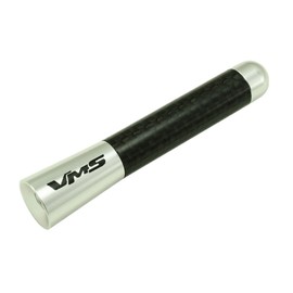 Saturn Astra Sky L300 L200 Short Silver/Black Carbon Antenna 3"