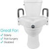 Compass Health Raised Toilet Seat + Best Portable Elevated Riser