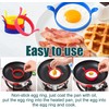 4 Pcs Fried Egg Ring Set – Non-Stick, Heat-Resistant, Ideal