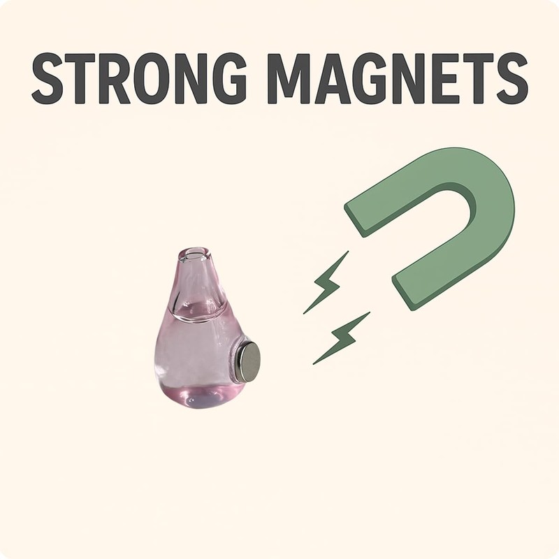 Cute Mini Vase Magnets for Fridge, Flower Pot Magnet, Tiny