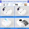 Elegant Choise Mini Portable Printer，Mini Sticker Printer Bluetooth Smart Pocket