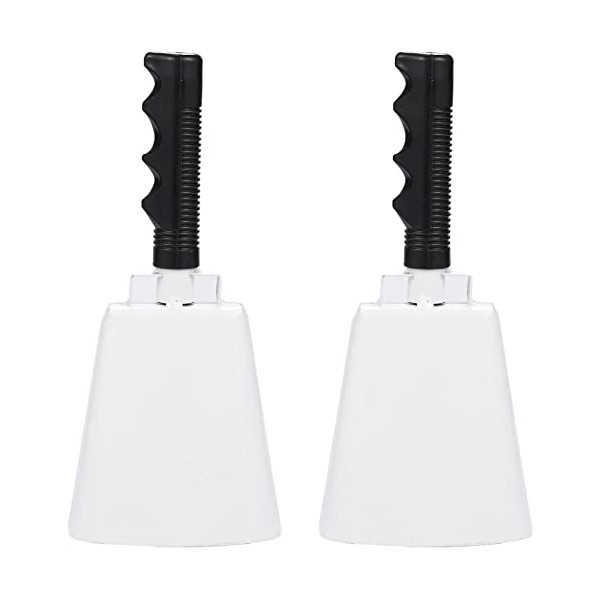 Blue Panda Cowbell with Handle, White Noise Maker (4.3 x
