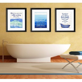 Jane Austen, Sylvia Plath and Anaïs Nin Literary Quote Set. Watercolor Fine Art Prints For Bath, Classroom, Library, Home or Dorm. Literary Housewarming Gift. Plain Paper, Laminated, or Framed.