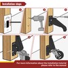 Heavy Duty Workbench Casters 3 Inch Retractable Casters with Lifting