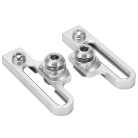 SPYMINNPOO Bike Brake Extension C Caliper Adapters 2Pcs, 55mm Aluminum Alloy C Brake Clamp Extention Convert Seat for Road Bikes(Silver)