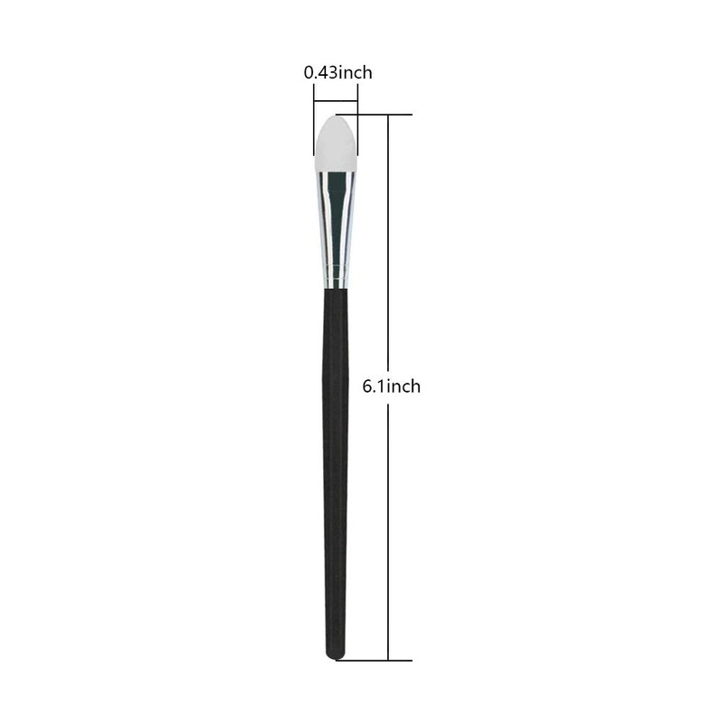 LORMAY 3 Pcs Silicone Eyeshadow and Lip Mask Makeup Brushes.