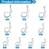 Live Bait Fishing Hooks Saltwater,45pcs Catfish Circle Hooks Stainless Steel