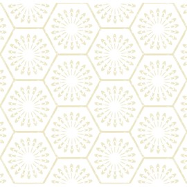 Aniboo Geometric Peel and Stick Wallpaper Boho Contact Paper for Cabinets Drawers Modern Self Adhesive Removable Wallpaper for Bedroom Bathroom Waterproof Beige and White Contact Paper 78.7inL 17.3inW