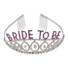 Lux Accessories Wedding Event Luxury Hair Headpiece SilverBride To Be