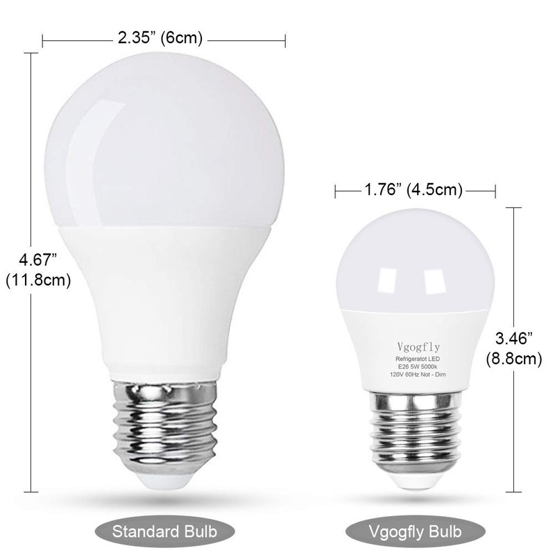 Vgogfly 3W LED Bulb Equivalent 25 Watt Light Bulbs, A15