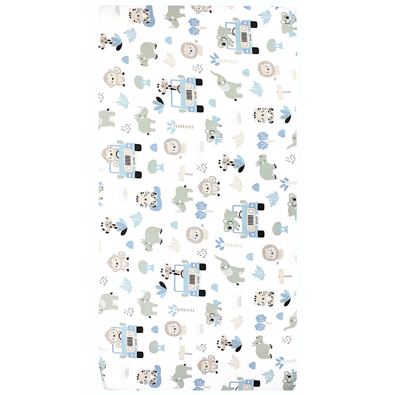 TupTam Baby Fitted Sheet for Baby Cot Bed Pack of