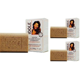 Idole Brightening Exfoliating Soap with Avocado Seed Powder, 3-Pack, Net 200g (7 oz)