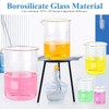 Supkiir 5 Pack Glass Beaker 50 ml/100 ml/250 ml/500 ml/1000