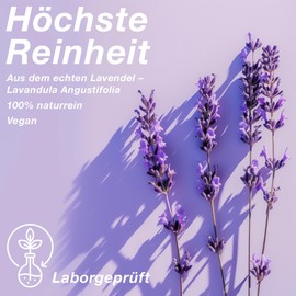 NeoOrganic NeoOrganic Organic Lavender Oil from real lavender [Lavandula Angustifolia], 100% pure organic essential oil - for restful sleep and a good mood - Scented Oil - 30 ml