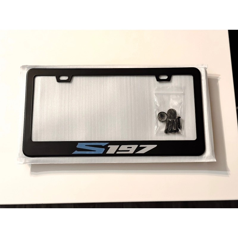 Unbranded Mustang S197 Premium Black Metal License Plate Frame Tag