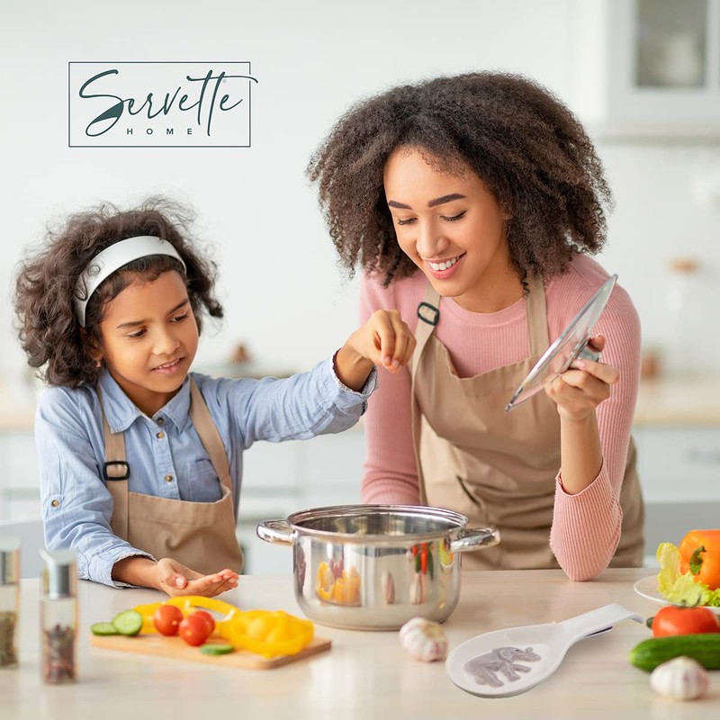 Animal-Themed Ceramic Spoon Rest Kitchen Ladle and Spoon Holder -