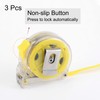 sourcing map 3pcs Self-Lock Tape Measure 10 ft / 3