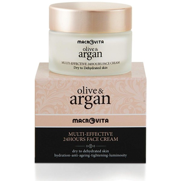 Macrovita Multi Effective Face Cream 24hour Dry Skin Olive & Argan. 50ml/1.69oz