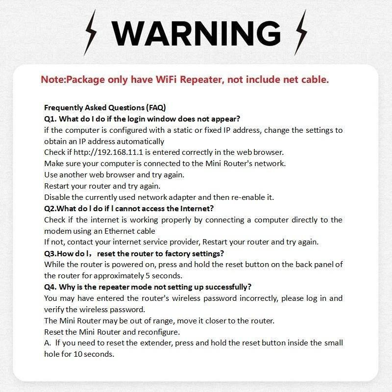 High Speed WiFi Range Extender, 1 Count Wireless Network Repeater,