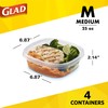 Glad GladWare Design Series Food Storage Containers - Medium Rectangle