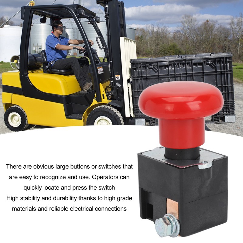 Emergency Push Button Switch DC80V Reliable Emergency Stop Switch Replacement