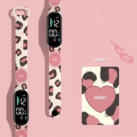 ISABELLA MOON Kids Watch, Digital LED Watch for Boys Girls Kids Sport Watch, Soft Silicon Wristwatch Kids Digital Watch (Heart)