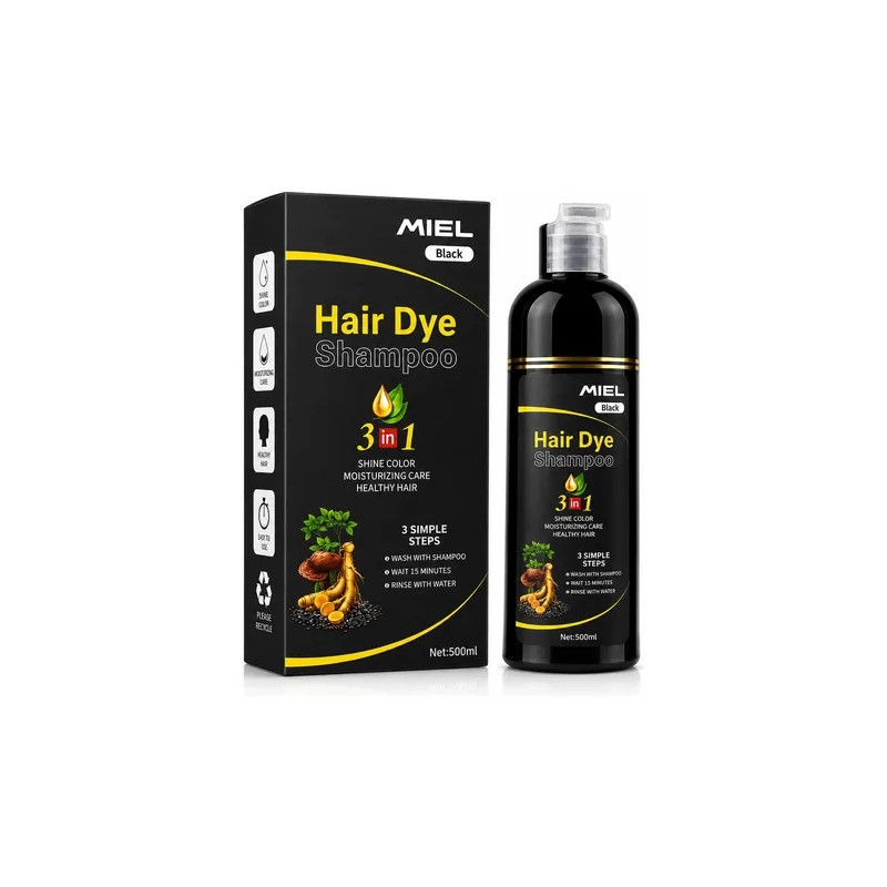 Miel Shampoo Tinte Cubre Canas Natural 500ml