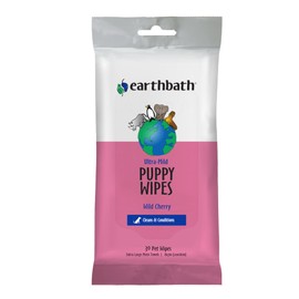 Earthbath All Natural Puppy Grooming Wipes, 28-Count Travel Pack