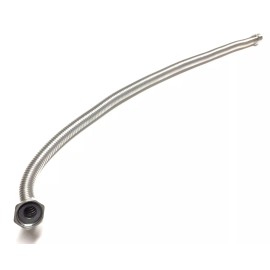 Easy Firepits WH24MF 24" Long Scupper Stainless Flexible Water Supply Hose: 3/4 MIP x 3/4 FIP