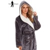 KATE MORGAN Ladies Soft, Comfy & Cosy Dressing Gown (Small,