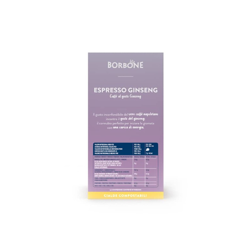 Caffè Borbone Espresso Ginseng - 72 Pods (4 packs of