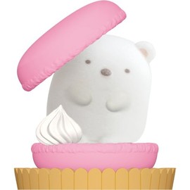 San-X Sumikko Gurashi "Sumikko Gurashi Petite Collection" Petite Sumikko Mascot Shirokuma (Macaron) AB36601 H1.6 x W1.2 x D1.2 inches (40 x 30 x 30 mm)