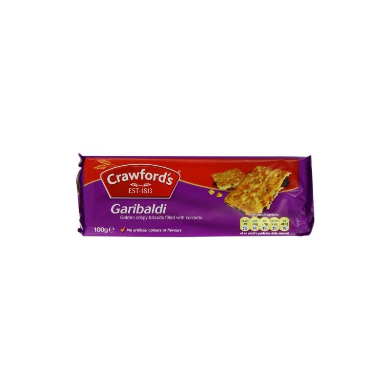 Crawfords Garibaldi Biscuits, 100 Gram (Pack of 12)