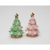 Fine Ceramic Christmas Winter Wonderland Christmas Tree Salt & Pepper