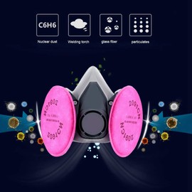 Filtro de Respirador de Algodón 2091 P100, 99,7% de Filtración para Máscara Antipolvo Serie 6000 7000, Grado, Adecuado para Soldar, Moler, Pulir, Cómodo y Ligero