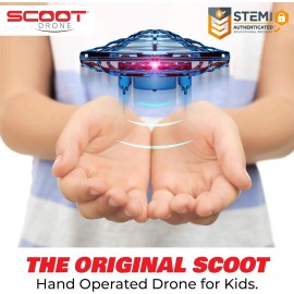 Force1 Scoot Hand Operated Drone LED Mini UFO Flying Orb Toy Blue
