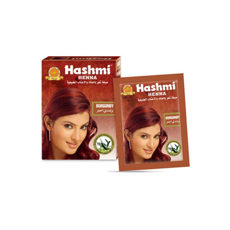5 HENNA TINTE PARA CABELLO (BURGUNDY) HASHMI | LO MAS