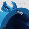 XGGYA Round 18 Cubic Inch Outlet Box, PVC Old Work