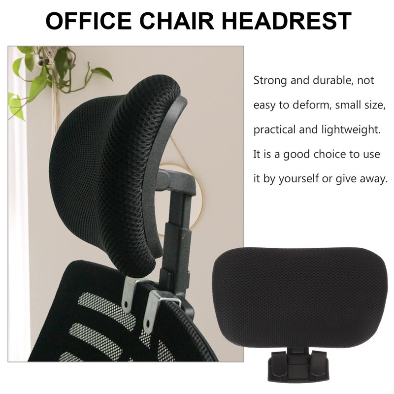 STOBOK Office Chair Aftermarket Headrest Adjustable Neck Cushion Mesh Material