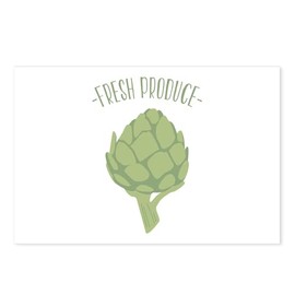 CafePress Artichoke Vegetable Fresh Produce Postcards (Packa Postcards (Package of 8), 6"x4" Printed Note Card