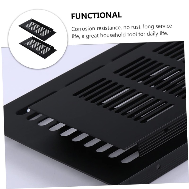COHEALI 2pcs Aluminum Alloy Breathable Ventilation Cover Air Vent Grille