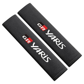 GR Yaris Car Emblem Seat Belt Cover Seat Belt Pad Seat Belt Shoulder Suede Style Set of 2