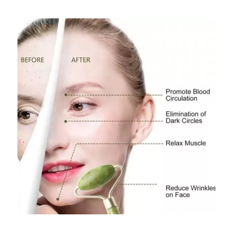 OEM 60 Rodillos De Jade 100% Natural Masaje Facial **mayoreo**