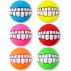 ProLeo Dog Teeth Ball Toy, 6 Pack, Vinyl, Squeaky, Chew